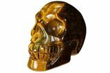 Polished Tiger's Eye Skull - Crystal Skull #111818-1
